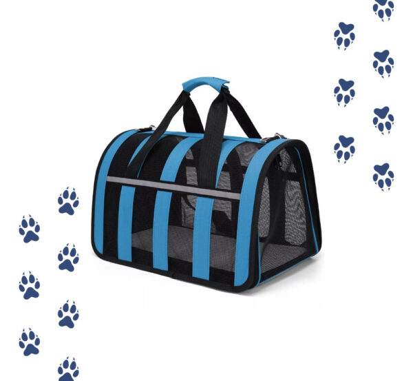 Bolso Transporte Mascotas Talla L 49x27x28 Grande Malla