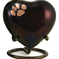 Ánfora Corazón Terra Mascotas Cremación S (hasta 7kg)
