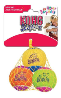 Juguete Para Perro Pelota Birthday Kong Sonido Pack3 Talla M - Imagen 3