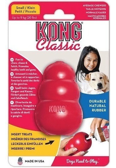Kong Classic Small Juguete Interactivo Para Perro