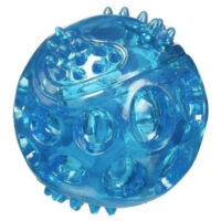 Juguete Pelota Flexible C/sonido Grande Perros Mascotas Color Azul